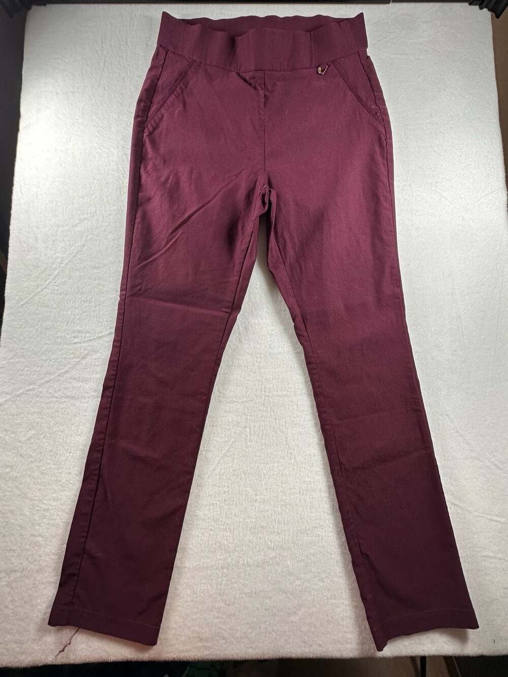 Rafaella Women's Stretch Slim Ankle Pull-On Elastic Waist Dress Pants